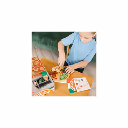 Pizza Toy Shop Wooden Play Food Sets for Children Kitchen Toys for Girls or Boys 3 Wooden Food Toys Play Kitchen Accessories Wooden Toy Food Set for