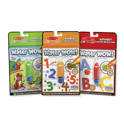 Melissa & Doug On the Go Water Wow! Water-Reveal Activity Pads  3-pk  Animals  Alphabet  Numbers - 3-Pack Of Reusable No-Mess Travel Activities For Ki