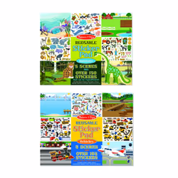 Melissa & Doug Vehicles and Habitats Reusable Bundle Sticker Pad