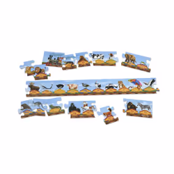 Melissa & Doug Alphabet Train Jumbo Jigsaw Floor Puzzle - Letters and Animals (28 pcs 10 feet long)