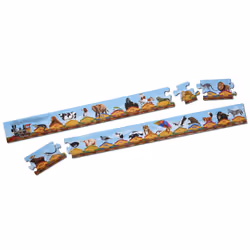 Melissa & Doug Alphabet Train Jumbo Jigsaw Floor Puzzle - Letters and Animals (28 pcs  10 feet long)