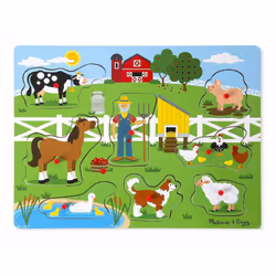 Melissa & Doug 10738 Old Macdonald's Farm Sound Puzzle (8 Piece)