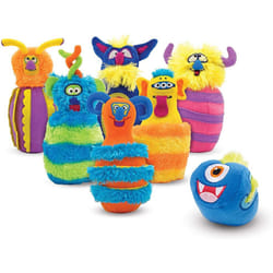 Melissa & Doug 12210 Monster Plush 6-Pin Bowling Game with Carrying Case