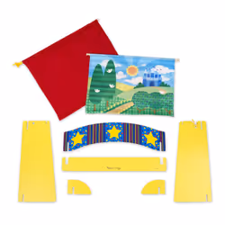 Melissa & Doug Tabletop Puppet Theatre - Sturdy Wooden Construction