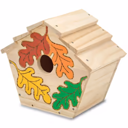 Melissa & Doug Build-Your-Own Wooden Birdhouse Craft Kit