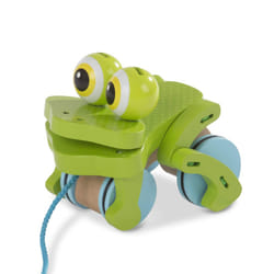 First Play Frolicking Frog Wooden Pull Toy