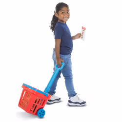 Melissa and Doug Fill & Roll Grocery Basket Play Set - 14073