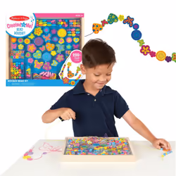 Melissa & Doug Deluxe Wooden Stringing Beads With 200+ Beads and 8 Laces for Jew - Additional view 5