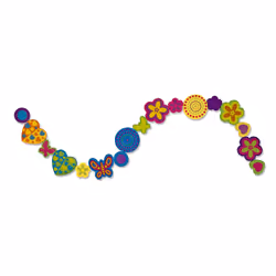 Melissa & Doug Deluxe Wooden Stringing Beads With 200+ Beads and 8 Laces for Jew - Additional view 7
