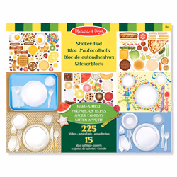 Melissa & Doug Sticker Pad - Make-a-Meal, 225+ Food Stickers