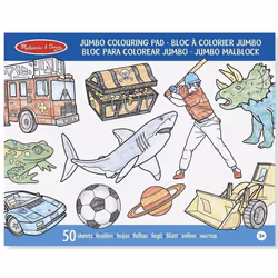 Melissa & Doug Jumbo Colouring Pad - Blue