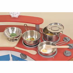 Melissa & Doug Stainless Steel Pots & Pans Playset