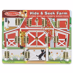 Melissa & Doug - 14592 - Magnetic Farm Hide & Seek Board