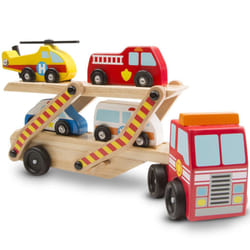 Childrens Melissa & Doug Emergency Vehicle Carrier Toy Age 3+