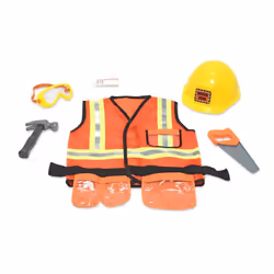 Melissa & Doug Construction Worker Role Play Costume Set (Age 3 to 6)