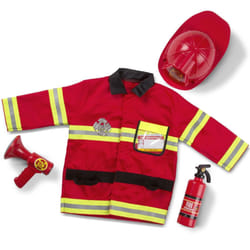 Childrens Melissa and Doug Fire Chief Fancy Dress Costume Age 3 - 6