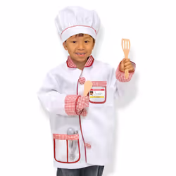 Cook Role Play Costume Dress -Up Set With Realistic Accessories