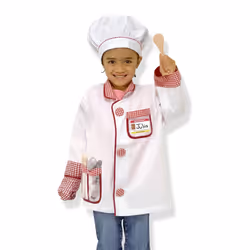 Cook Role Play Costume Dress -Up Set With Realistic Accessories