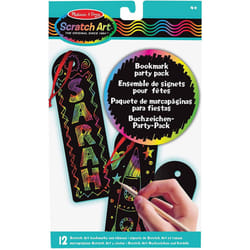 Melissa & Doug Scratch Art Bookmark Party Pack Activity Kit - 12 Bookmarks