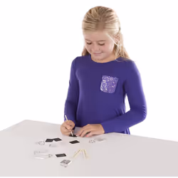 Melissa & Doug Scratch Art Key Chain Party Pack Activity Kit - 6 Key Chains