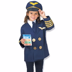 Childrens Melissa and Doug Pilot Fancy Dress Costume One Size