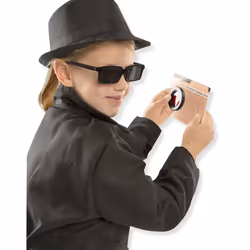Melissa & Doug Spy Role Play Costume Set,Black