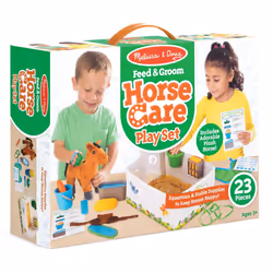 Melissa & Doug Feed & Groom Horse Care Play Set