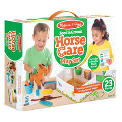 Melissa & Doug Feed & Groom Horse Care Play Set