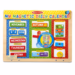 Melissa & Doug 19253 My Magnetic Daily Calendar, Multi-Colour, 40X30X3