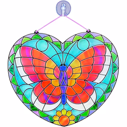 Melissa & Doug Stained Glass - Butterfly | Arts & Crafts | DIY | 5+ | Gift for Boy or Girl