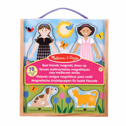 Best Friends Magnetic Dress-Up Dolls for 3 Year Olds , Kids Crafts Sets Girls & Boys , Outfit Wooden Dolls Craft Kits for Kid ...