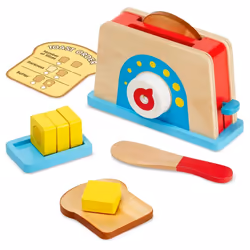 Melissa & Doug Bread & Butter Toaster Set