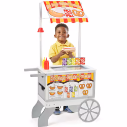 Melissa & Doug Childrens 40+ Piece Snacks & Sweets Food Cart, For Age 3-18 Years