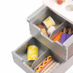 Melissa & Doug Childrens 40+ Piece Snacks & Sweets Food Cart, For Age 3-18 Years
