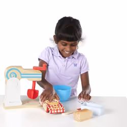 Melissa & Doug 9840 Wooden Make-a-Cake Mixer Set - New, Sealed