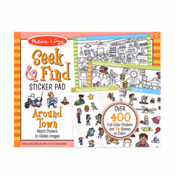 Melissa & Doug Seek & Find Sticker Pad - Around Town 4+ Years