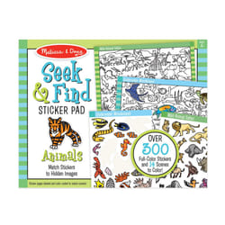 Melissa & Doug Seek and Find Sticker Pad  Animals (300+ Stickers  14 Scenes to Color) - FSC Certified