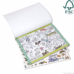 Melissa & Doug Seek and Find Sticker Pad  Animals (300+ Stickers  14 Scenes to Color) - FSC Certified