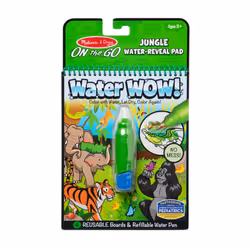 Melissa & Doug On The Go Water Wow! Reusable Water-Reveal Coloring Activity Pad - Jungle - Party Favors  Stocking Stuffers  T ...