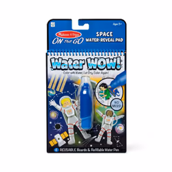 Melissa & Doug On The Go Water Wow! Reusable Mess-Free Water-Reveal Activity Pad - Space - Party Favors  Stocking Stuffers  T ...