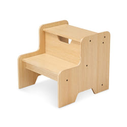 Melissa & Doug Kids Wooden Step Stool - Light Natural Finish