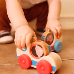 Melissa & Doug GO Tots Wooden Race Cars with Collectible Character Toy