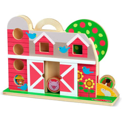 Melissa & Doug GO Tots Wooden Barnyard Tumble with Collectible Toy