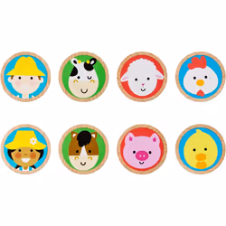 Melissa & Doug GO Tots Wooden Barnyard Tumble with Collectible Toy