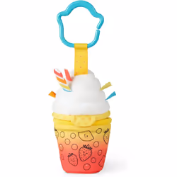 Melissa & Doug Multi-Sensory Bubble Tea Take-Along Clip-On Infant Toy