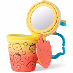 Melissa & Doug Multi-Sensory Bubble Tea Take-Along Clip-On Infant Toy