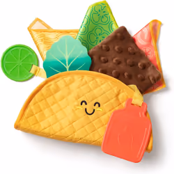 Melissa & Doug Multi-Sensory Soft Taco Fill & Spill Infant Toy