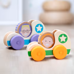 Melissa & Doug GO Tots Wooden Star Car (1 Car, 1 Disc) Toy