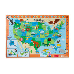 Melissa & Doug National Parks U.S.A. Map Floor Puzzle - 45 Jumbo and Animal Shaped Pieces  Search-and-Find Activities  Park and Animal ID Guide - FSC