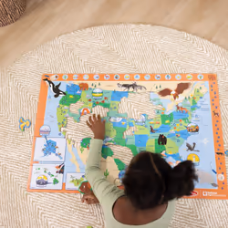Melissa & Doug National Parks U.S.A. Map Floor Puzzle - 45 Jumbo and Animal Shaped Pieces  Search-and-Find Activities  Park and Animal ID Guide - FSC